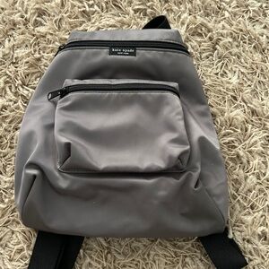 Kate Spade small gray backpack